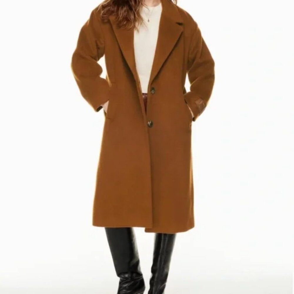 Wilfred | The Only Coat - Wool/Cashmere Overcoat | Cigar | XS
